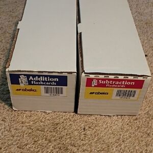 Abeka Homeschool Addition And Subtraction Flash Cards